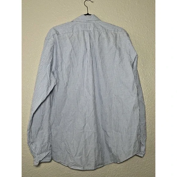 Ralph Lauren Dress Shirt Men's Size XL Blue White Check Gingham Custom Fit - Picture 4 of 4